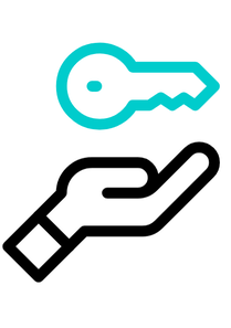 Animation holding keys ready to start low deposit home journey with MWC