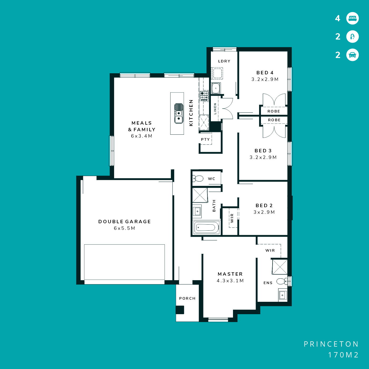 4 Bedroom Floorplan Victoria House & Land Design Low Deposit