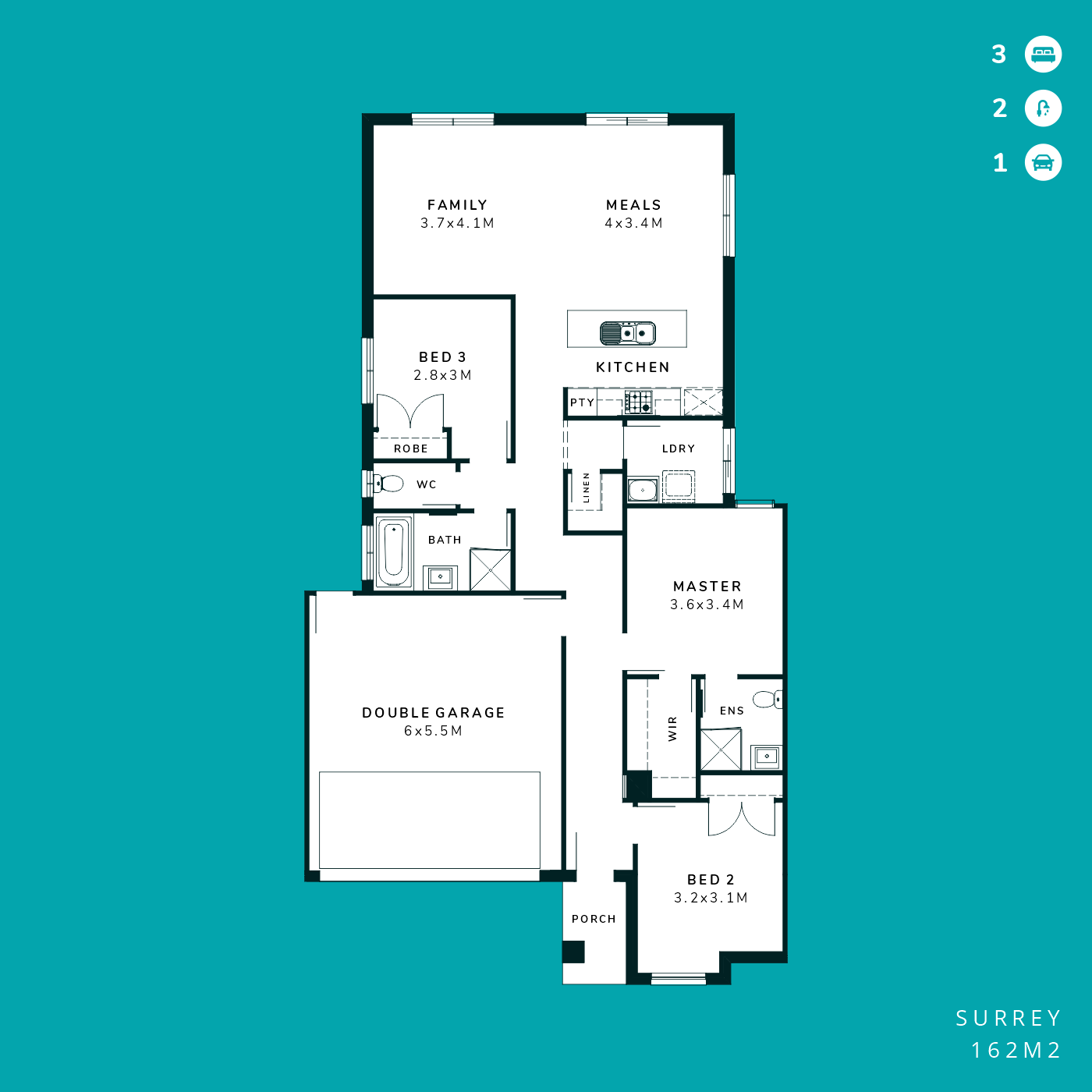 3 Bedroom Floorplan Victoria House & Land Design Low Deposit